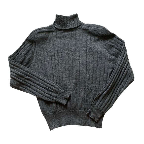 Liz Claiborne Womens/Teen Merino Wool Lightweight Sweater Dark Gray Medium - Picture 1 of 5